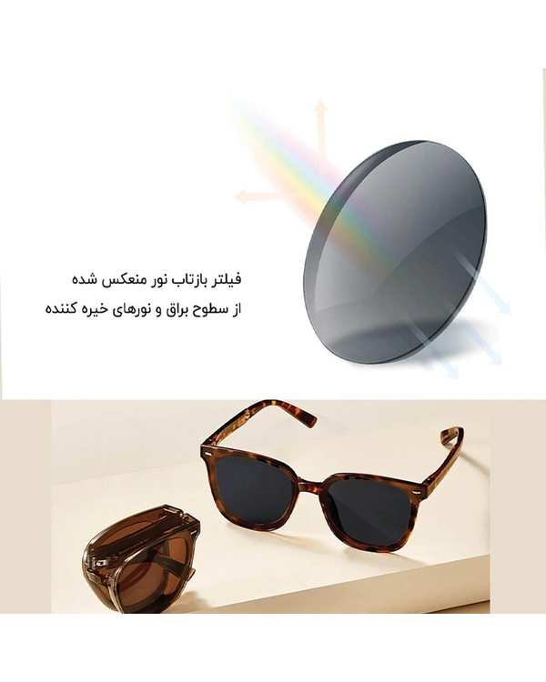 عینک آفتابی تاشو مشکی mijia folding polarized sunglasses MJTA01LM - تصویر 7
