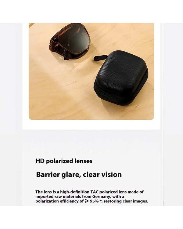عینک آفتابی تاشو مشکی mijia folding polarized sunglasses MJTA01LM - تصویر 9