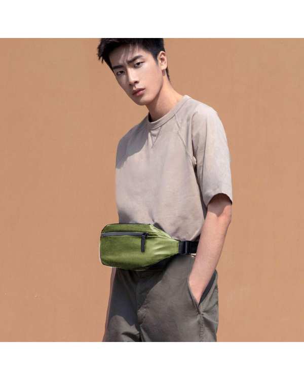 کیف کراس بادی سبز mijia multfunctional sports leisure chest bag - تصویر 5