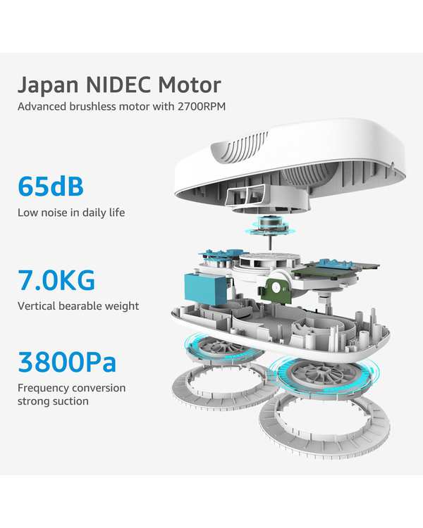 شیشه پاک کن رباتیک هوشمند سفید هات شیائومی Robot Hutt DDC55 - تصویر 4