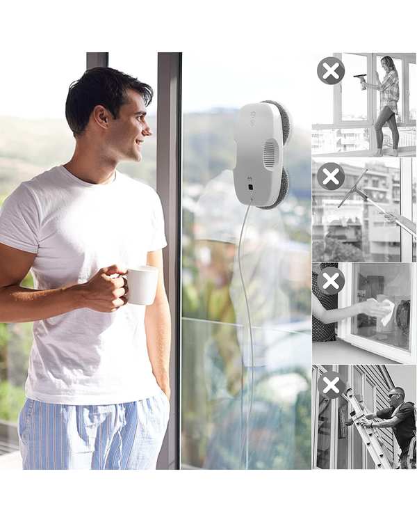 شیشه پاک کن رباتیک هوشمند سفید هات شیائومی Robot Hutt DDC55 - تصویر 5
