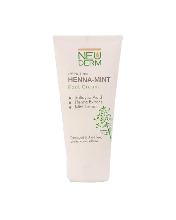 کرم ترک پا حنا و نعناع نئودرم Neuderm مدل Re Nutrive Henna Mint حجم 50ml