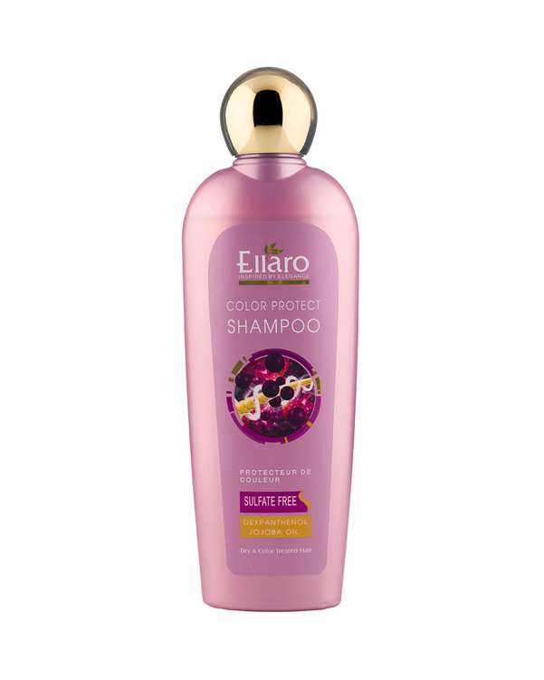 شامپو بدون سولفات موهای خشک و رنگ شده الارو Ellaro حجم 300ml