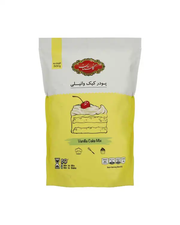 گلستان پودر کیک وانیلی 500 گرمی