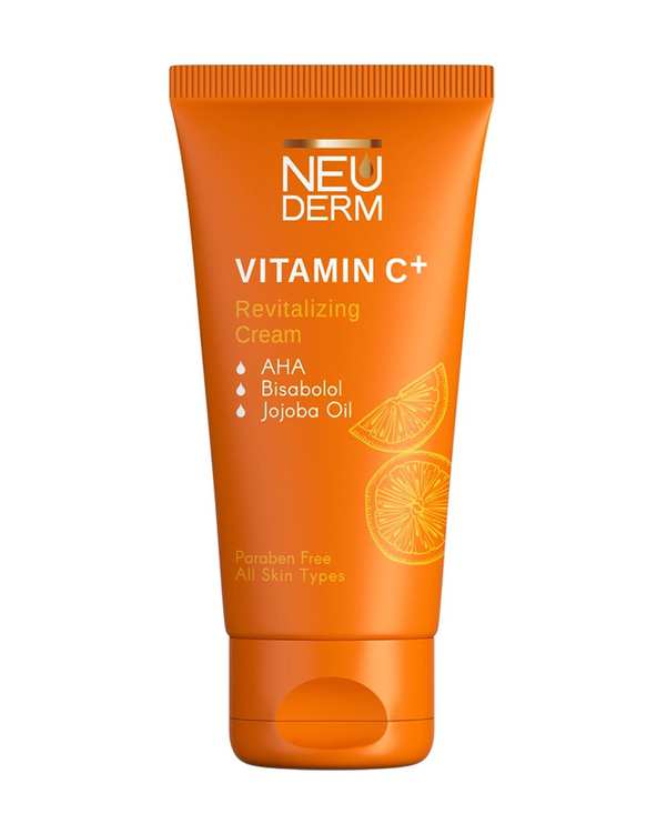 کرم روشن کننده پوست ویتامین سی پلاس نئودرم Neuderm مدل Revitalizing حجم ۵۰ml