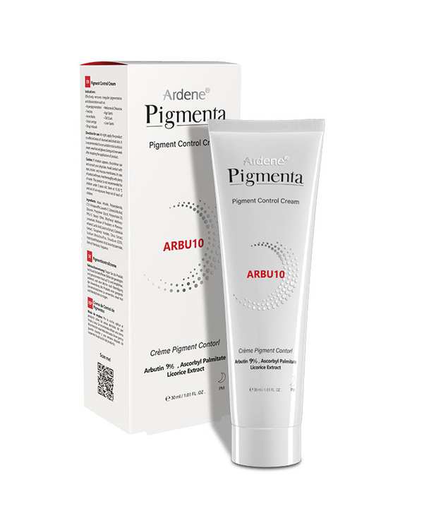 کرم روشن کننده و ضد لک قوی آردن پیگمنتا Ardene Pigmenta مدل Arbu۱۰ حاوی آربوتین و عصاره لیکوریس ۳۰ml
