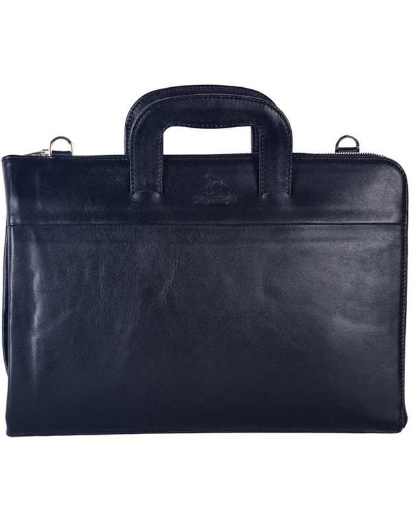 کیف دستی چرم مشکی چرم بارز Barez charm مدل DF34