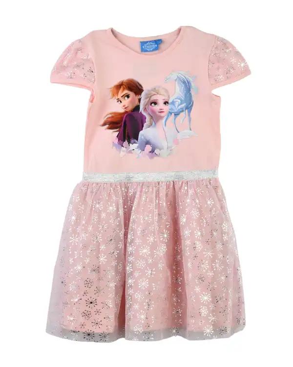 پیراهن دخترانه صورتی کیدز پرو Kids Pro طرح فروزن