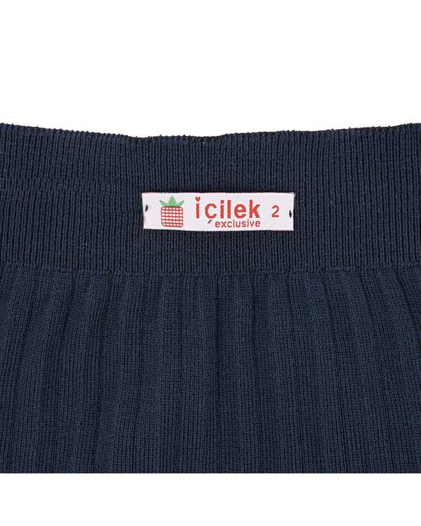 دامن دخترانه سرمه ای آی چیلک I Cilek کد 34030 -02 مدل پلیسه - تصویر 3