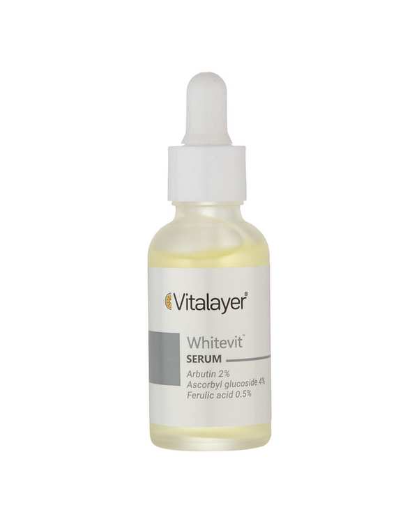 سرم روشن کننده و ضد لک صورت ویتالیر Vitalayer مدل whitevit حاوی آربوتین 30ml