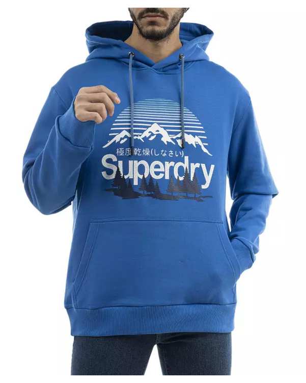 هودی مردانه آبی کاربنی سوپردرای Superdry کد M12A41602C