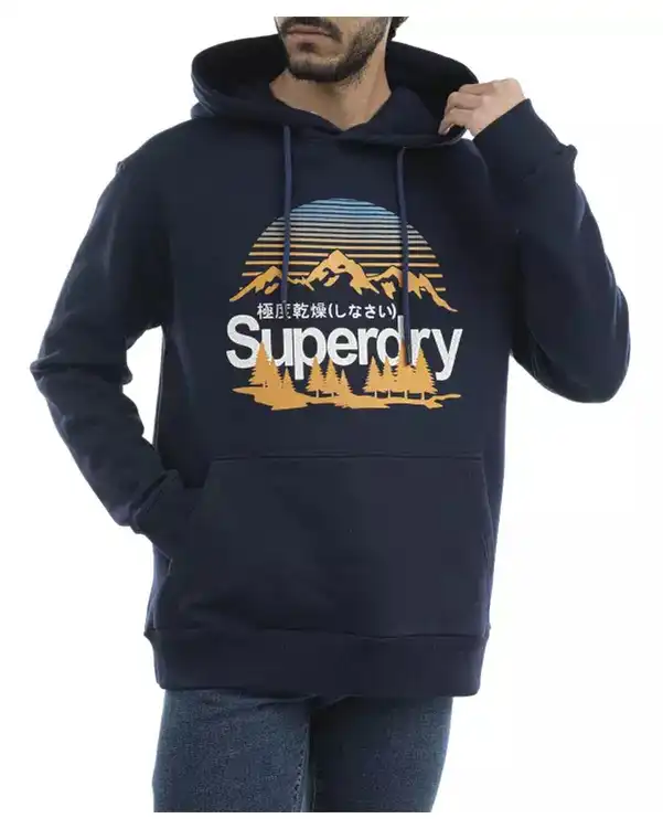 هودی مردانه سرمه ای سوپردرای Superdry کد M12A41602C