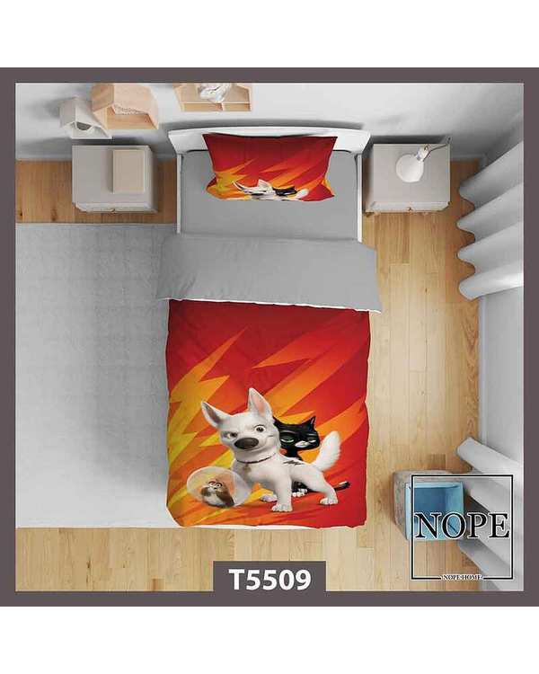 روتختی کودک یک نفره 5 تکه نوپه هوم Nopehome طرح انیمیشن حیوانات کد T5509