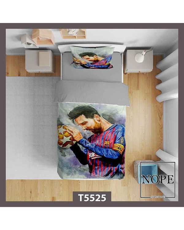 روتختی کودک یک نفره 5 تکه نوپه هوم Nopehome طرح فوتبالیست گرافیکی کد T5525
