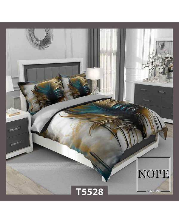 روتختی دو نفره 6 تکه نوپه هوم Nopehome طرح پر طاووس کد T5528