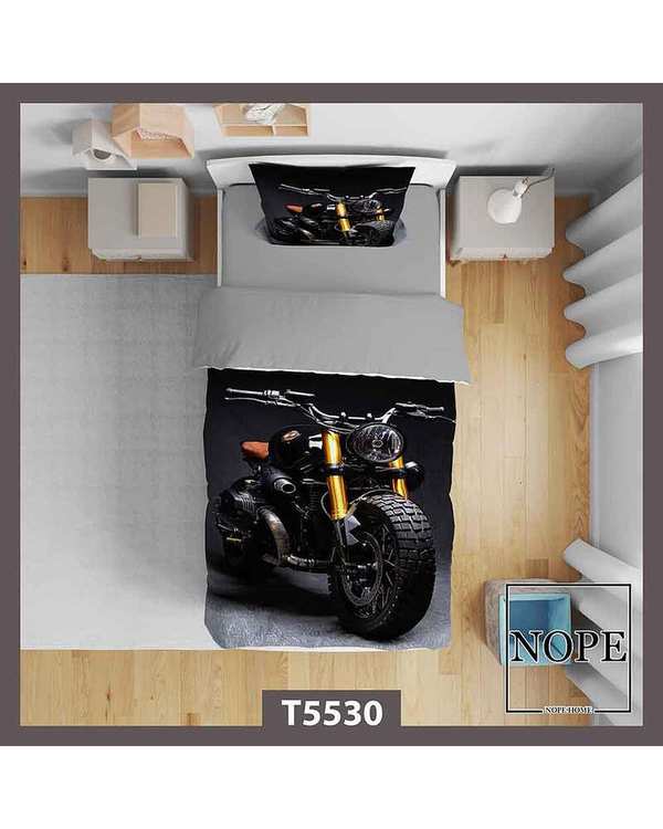روتختی کودک یک نفره 5 تکه نوپه هوم Nopehome طرح موتور کد T5530