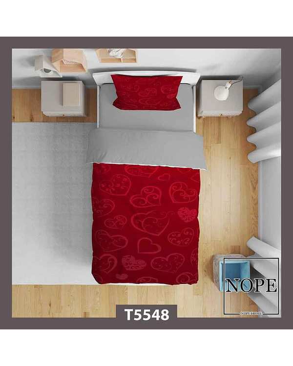 روتختی کودک یک نفره 5 تکه نوپه هوم Nopehome طرح قلبی کد T5548