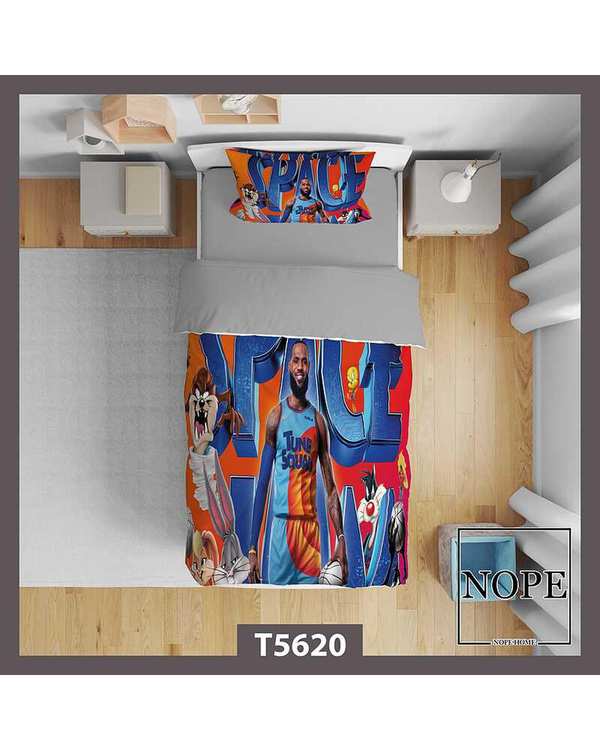 روتختی کودک یک نفره 5 تکه نوپه هوم Nopehome طرح بسکتبالیست کد T5620