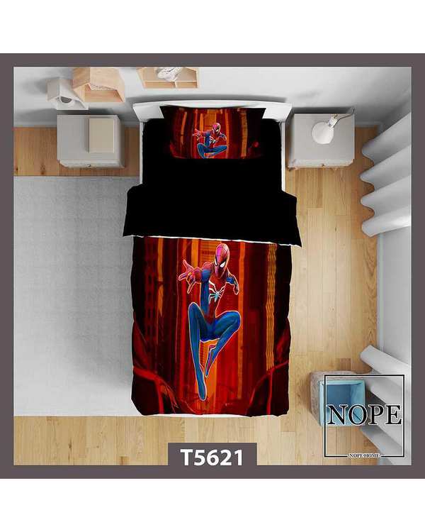 روتختی کودک یک نفره 5 تکه نوپه هوم Nopehome طرح مردعنکبوتی کد T5621