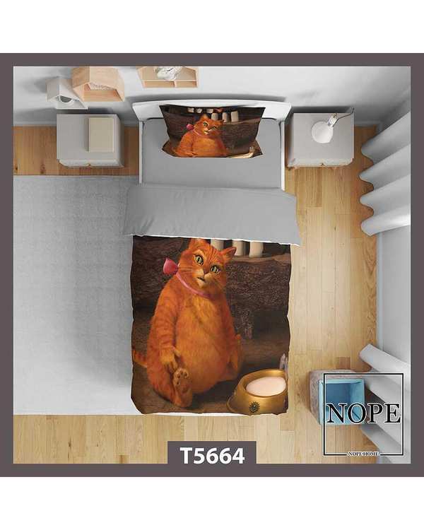 روتختی کودک یک نفره 5 تکه نوپه هوم Nopehome طرح Garfield کد T5664