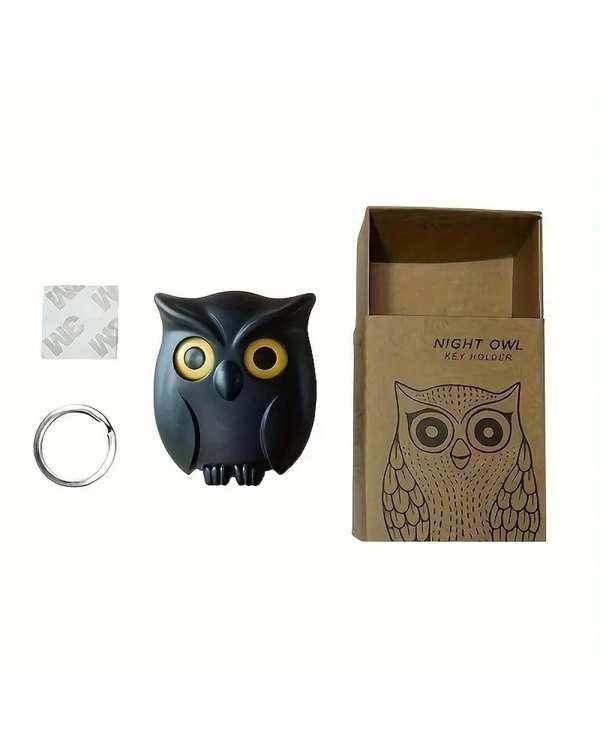 جا کلیدی مشکی مدل Night Owl KeyHolder طرح جغد - تصویر 2