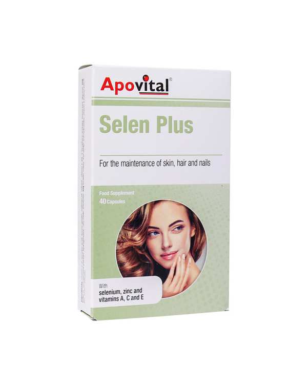 کپسول آپوویتال Apovital مدل سلن پلاس Selen Plus بسته 40 عددی