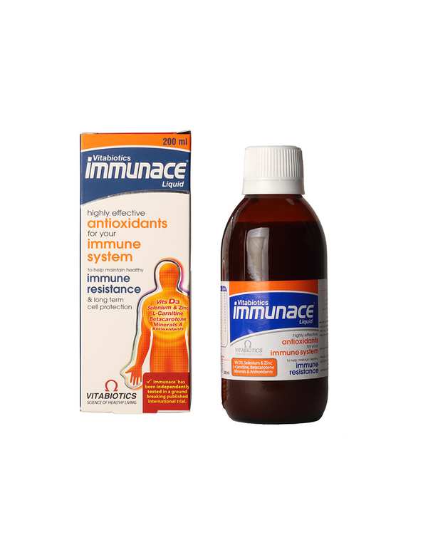 شربت ایمیونیس Immunace Liquid ویتابیوتیکس Vitabiotics حجم ۲۰۰ml