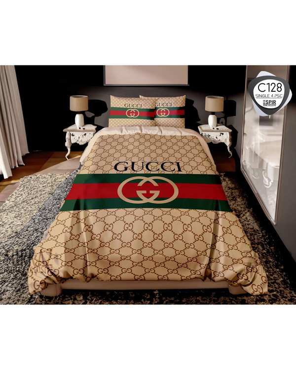 سرویس لحاف روتختی تک نفره 4 تکه میکرو تنسل گیاهی TURKAZ مدل C128