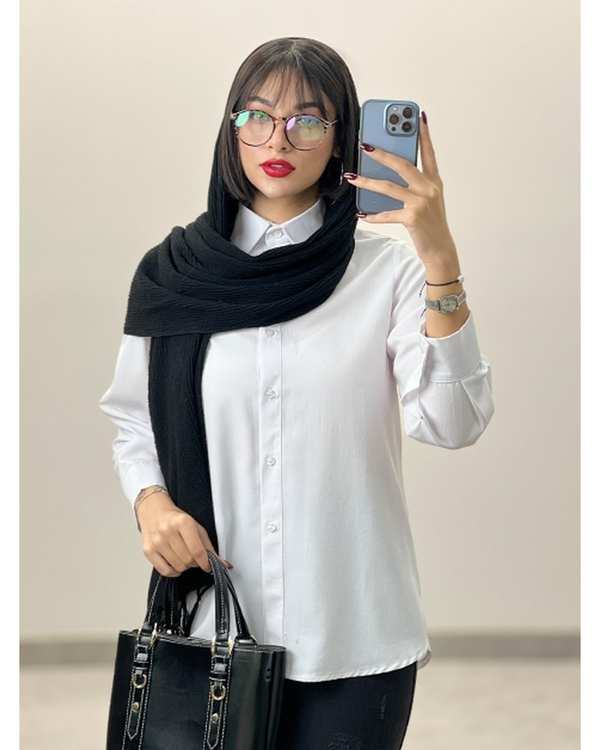 شومیز زنانه سفید - تصویر 6