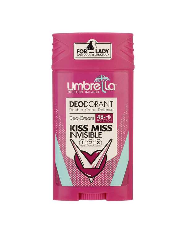 مام استیک ضد تعریق زنانه آمبرلا Umbrella مدل Kiss Miss Invisible حجم 90ml