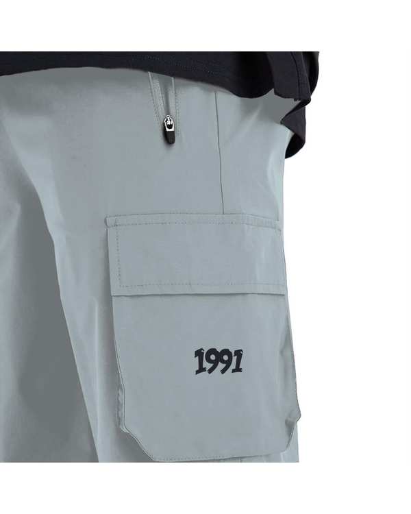 شلوارک ورزشی مردانه طوسی نوزده نود و یک 1991 مدل SH1950 G - تصویر 3