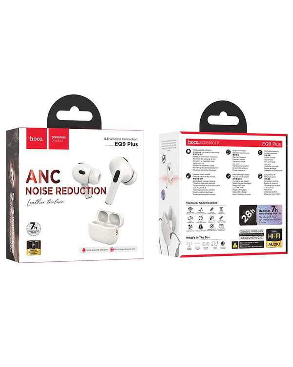 هندزفری بلوتوثی کرم روشن هوکو HOCO مدل EQ9 PLUS ANC - تصویر 5
