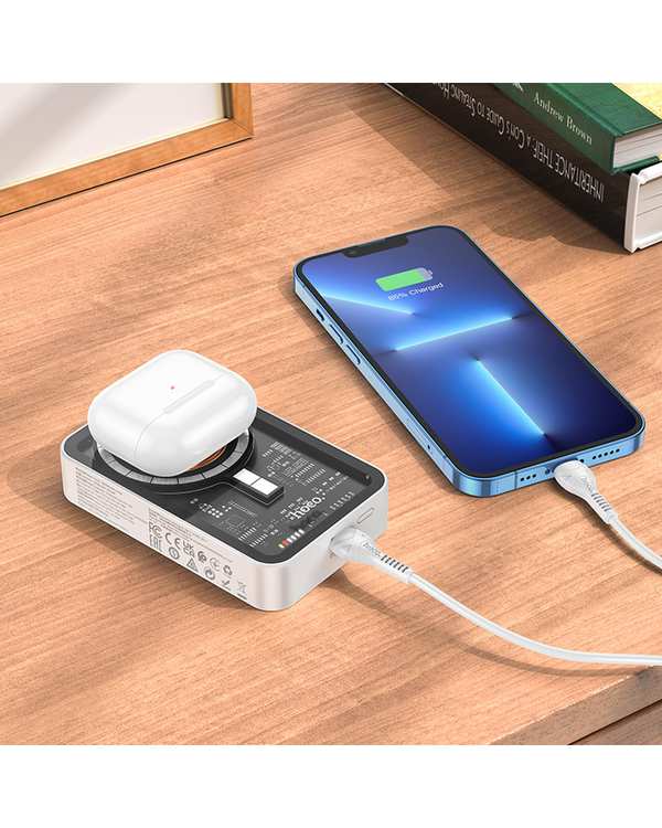پاور بانک سفید هوکو HOCO مدل Q10A ظرفیت 10000 میلی آمپر ساعت - تصویر 5