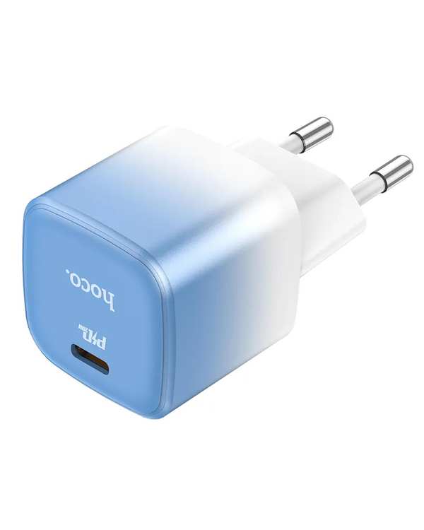شارژر دیواری 20 وات آبی هوکو HOCO مدل C101A USB PD - تصویر 2