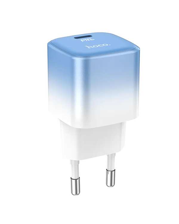 شارژر دیواری 20 وات آبی هوکو HOCO مدل C101A USB PD - تصویر 3