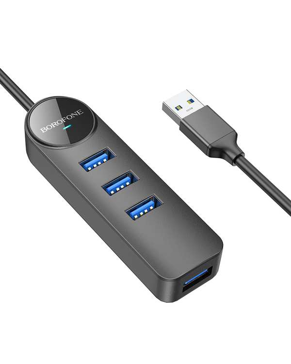 هاب 4 پورت USB3.0 بروفون مدل DH5 4IN1 طول 1.2 متر - تصویر 2