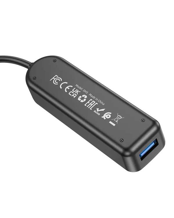 هاب 4 پورت بروفون Borofone مدل DH5 4IN1 طول 20CM با USB2-3 & USB3 با سری USB-A - تصویر 2