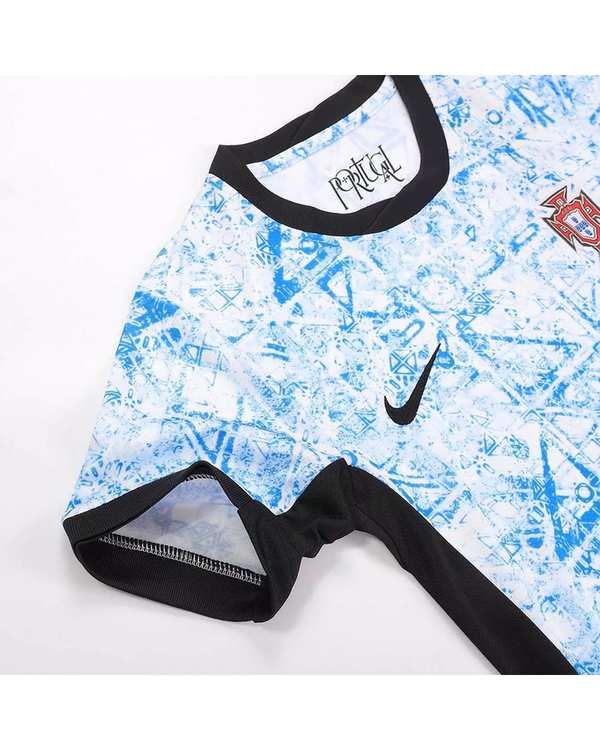 ست تی شرت و شلوارک ورزشی پسرانه مدل پرتغال Away 2024 - تصویر 11