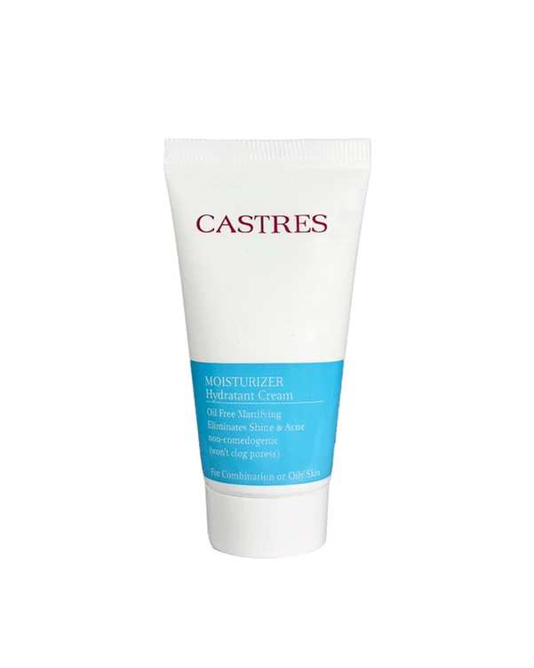 کرم آبرسان فاقد چربی کسترز Castres مناسب پوست چرب و مختلط 50ml