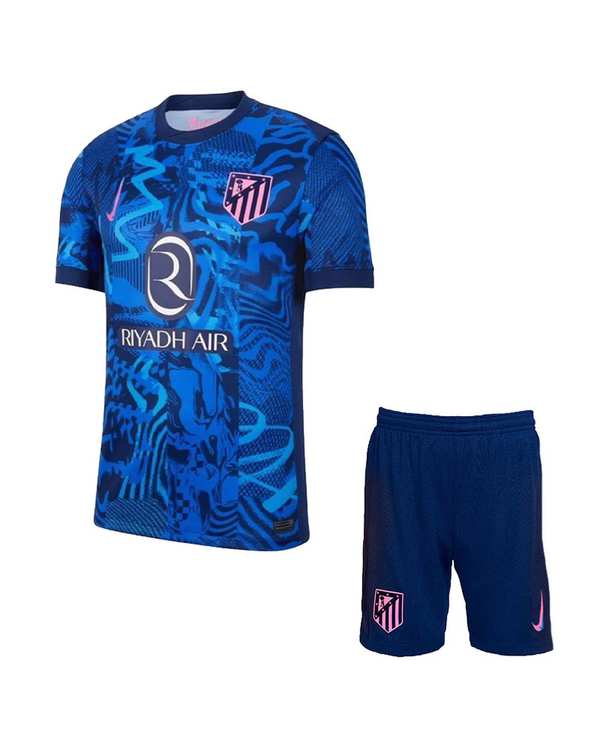 ست تی شرت و شلوارک ورزشی مردانه مدل اتلتیکو مادرید Away 2025