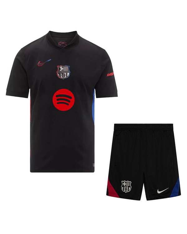 ست تی شرت و شلوارک ورزشی مردانه مدل بارسلونا Away 2025