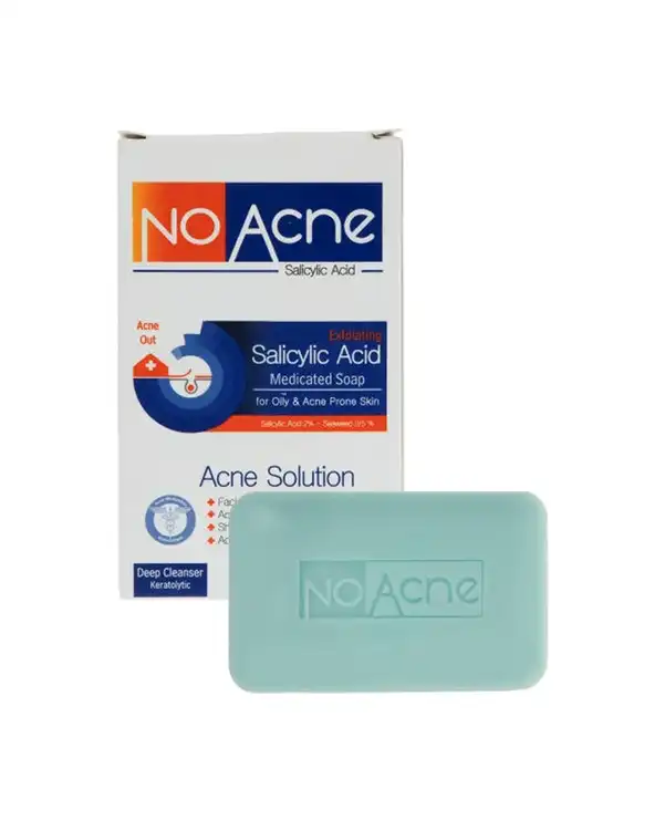 صابون نو آکنه No Acne مناسب پوست چرب و دارای جوش حاوی سالیسیلیک اسید وزن 100 گرم