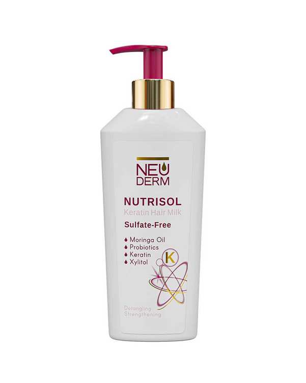 شیر مو کراتینه فاقد سولفات نئودرم Neuderm مدل نوتریسل Nutrisol حجم 200ml