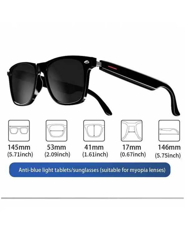 عینک آفتابی هوشمند مشکی میجیا مدل Smart sunglasses E13 - تصویر 2