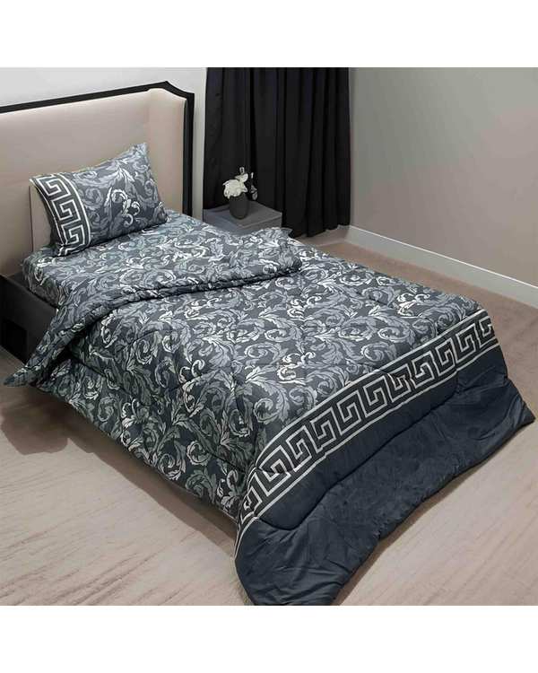 سرویس خواب یک نفره سه تکه طوسی مانیکا هوم Monica Home مدل میسا پلاس misa plus