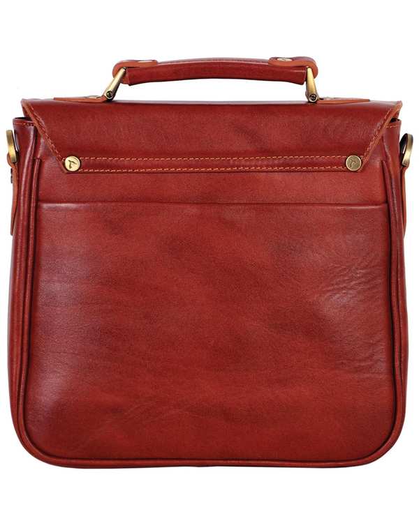 کیف چرم رودوشی عسلی چرم بارز Charm Barez مدل DG32 - تصویر 4