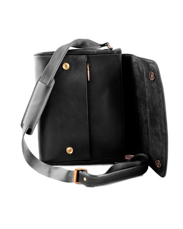 کیف چرم رودوشی مشکی چرم بارز Charm Barez مدل DG42 - تصویر 5