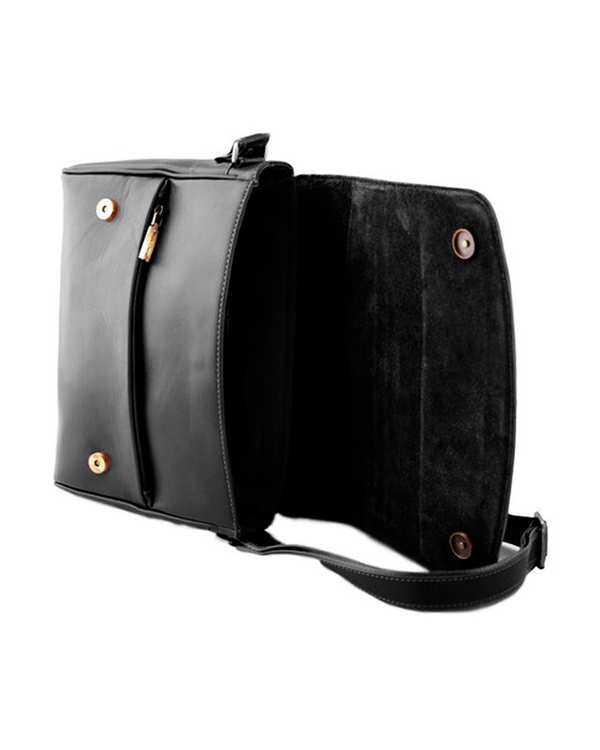کیف چرم رودوشی مشکی چرم بارز Charm Barez مدل DG42 - تصویر 6