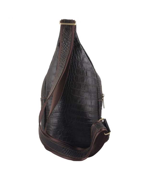 کیف چرم رودوشی مردانه قهوه ای چرم بارز Charm Barez مدل DG65.KO - تصویر 4