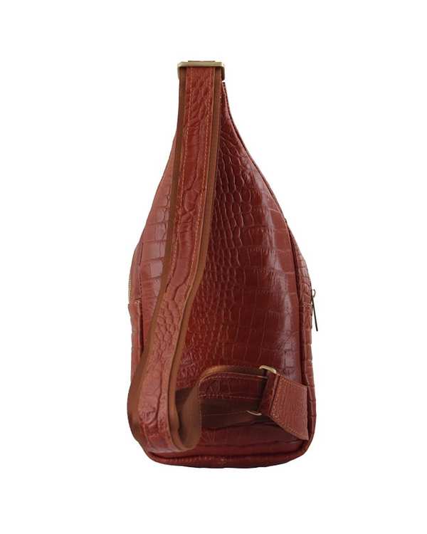 کیف چرم رودوشی مردانه عسلی چرم بارز Charm Barez مدل DG65.KO - تصویر 3